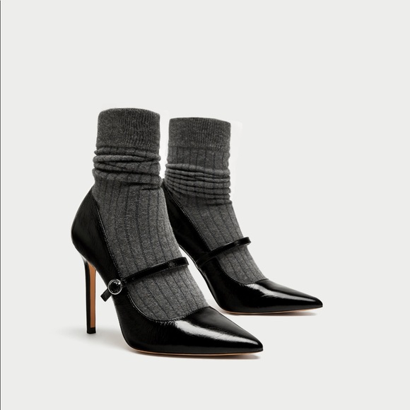 Zara Shoes - Sock Style High Heel Court Shoes, NWT